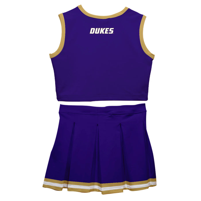 James Madison University Dukes Vive La Fete Game Day Purple Sleeveless Cheerleader Set - Vive La Fête - Online Apparel Store