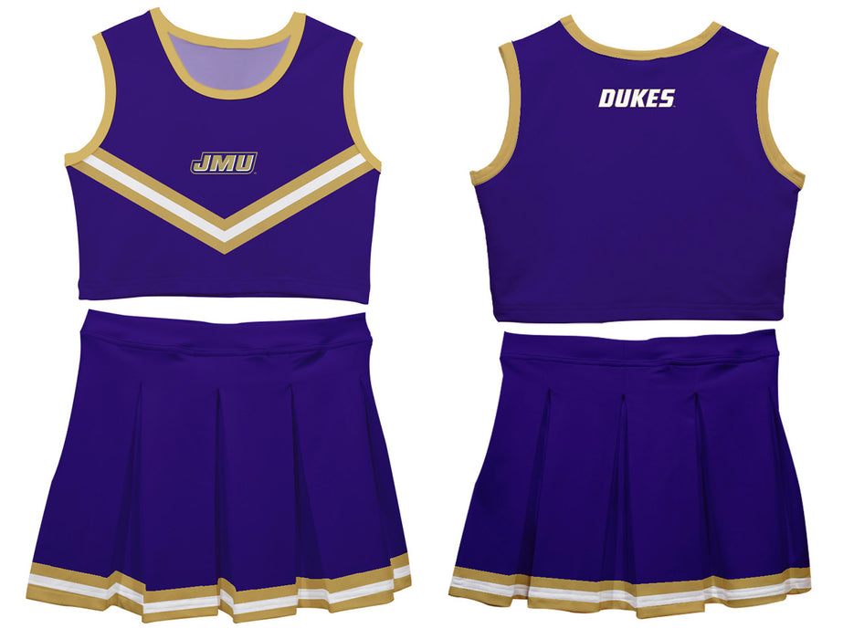 James Madison University Dukes Vive La Fete Game Day Purple Sleeveless Cheerleader Set - Vive La Fête - Online Apparel Store