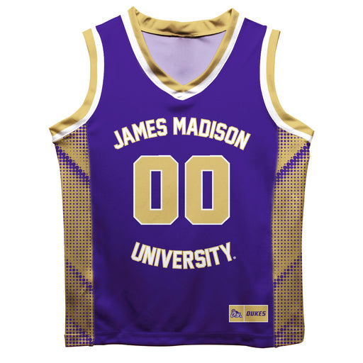 James Madison University Dukes Vive La Fete Game Day Purple Boys Fashion Basketball Top