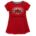 Jacksonville State Gamecocks Vive La Fete Girls Game Day Short Sleeve Red Top with School Logo and Name - Vive La Fête - Online Apparel Store