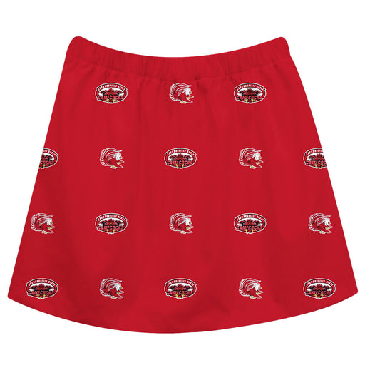 Jacksonville State Gamecocks Skirt Red All Over Logo - Vive La Fête - Online Apparel Store