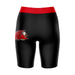 JSU Gamecocks Vive La Fete Game Day Logo on Thigh and Waistband Black and Red Women Bike Short 9 Inseam" - Vive La Fête - Online Apparel Store