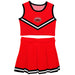Jacksonville State Gamecocks Vive La Fete Game Day Red Sleeveless Cheerleader Set