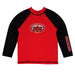 Jacksonville State Gamecocks Vive La Fete Logo Red Black Long Sleeve Raglan Rashguard