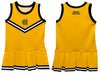 Kennesaw State University KSU Owls Vive La Fete Game Day Gold Sleeveless Youth Cheerleader Dress - Vive La Fête - Online Apparel Store