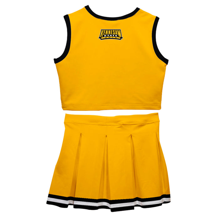 Kennesaw State University KSU Owls Vive La Fete Game Day Gold Sleeveless Chearleader Set - Vive La Fête - Online Apparel Store