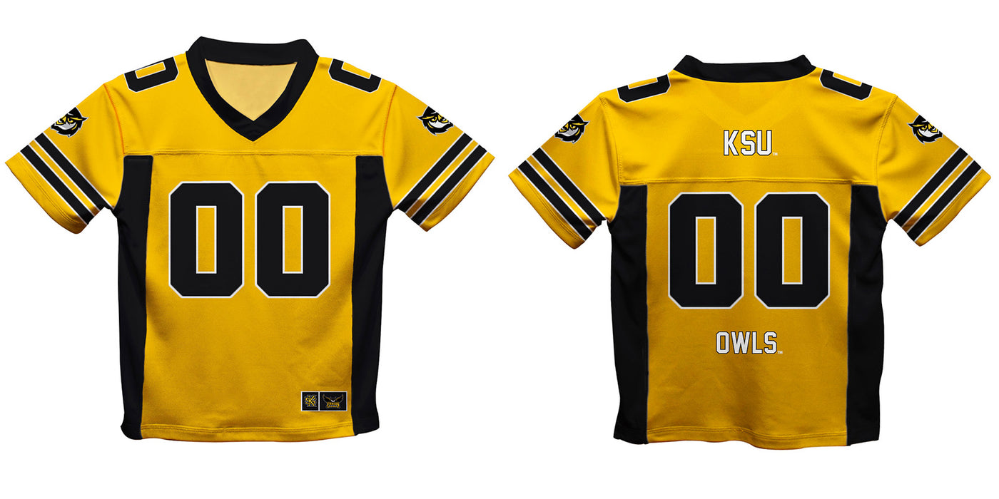 Kennesaw State University KSU Owls Vive La Fete Game Day Gold Boys Fashion Football T-Shirt - Vive La Fête - Online Apparel Store