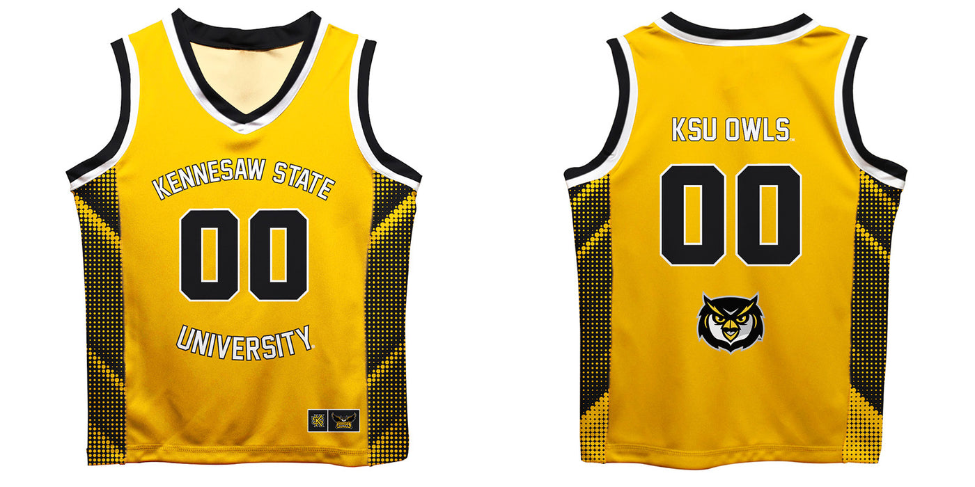 Kennesaw State University KSU Owls Vive La Fete Game Day Gold Boys Fashion Basketball Top - Vive La Fête - Online Apparel Store