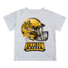 Kennesaw State University KSU Owls Original Dripping Football Helmet White T-Shirt by Vive La Fete