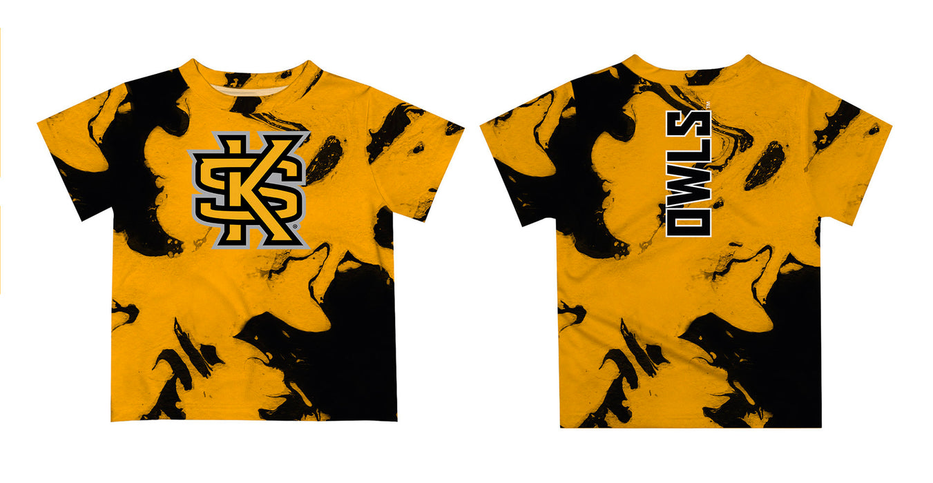 Kennesaw State University KSU Owls Vive La Fete Marble Boys Game Day Gold Short Sleeve Tee - Vive La Fête - Online Apparel Store