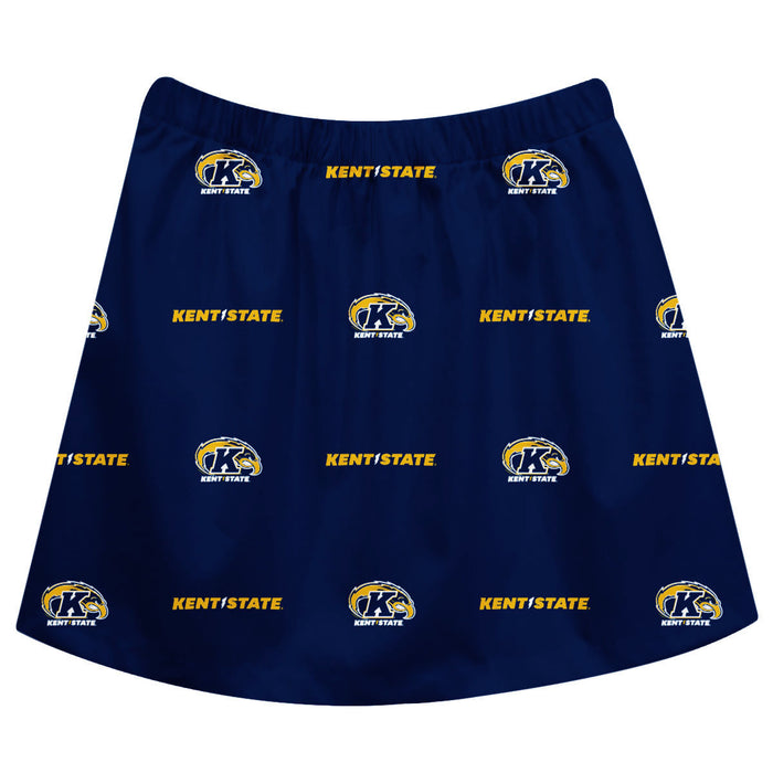Kent State Golden Flashes Skirt Blue All Over Logo - Vive La Fête - Online Apparel Store