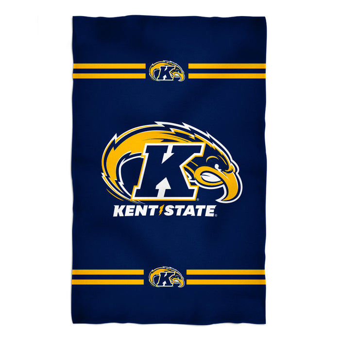 Kent State Golden Flashes Vive La Fete Game Day Absorvent Premium Blue Beach Bath Towel 51 x 32" Logo and Stripes" - Vive La Fête - Online Apparel Store