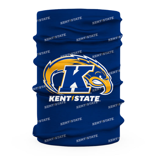 Kent State Golden Flashes Neck Gaiter Blue All Over Logo - Vive La Fête - Online Apparel Store