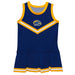 Kent State Golden Flashes Vive La Fete Game Day Blue Sleeveless Cheerleader Dress