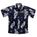Kent State Golden Flashes Navy Hawaiian Short Sleeve Button Down Shirt