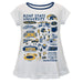 Kent State Golden Flashes Hand Sketched Vive La Fete Impressions Artwork White Short Sleeve Top
