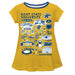 Kent State Golden Flashes Hand Sketched Vive La Fete Impressions Artwork Gold Short Sleeve Top