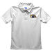 Kent State Golden Flashes Embroidered White Short Sleeve Polo Box Shirt