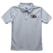 Kent State Golden Flashes Embroidered Gray Short Sleeve Polo Box Shirt