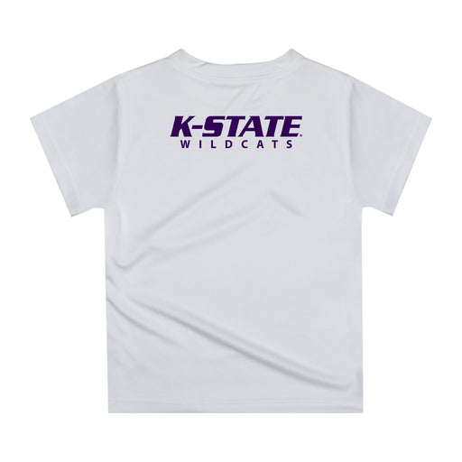Kansas State University Wildcats K-State Original Dripping Football Helmet White T-Shirt by Vive La Fete - Vive La Fête - Online Apparel Store