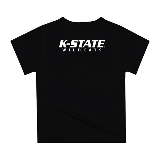 Kansas State University Wildcats K-State Original Dripping Football Helmet Black T-Shirt by Vive La Fete - Vive La Fête - Online Apparel Store