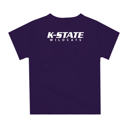 Kansas State University Wildcats K-State Original Dripping Football Helmet Purple T-Shirt by Vive La Fete - Vive La Fête - Online Apparel Store