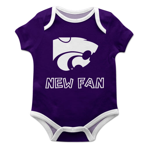 Kansas State University Wildcats K-State Vive La Fete Infant Game Day Purple Short Sleeve Onesie New Fan Mascot Bodysuit - Vive La Fête - Online Apparel Store