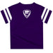 Kansas State Wildcats KSU K-State Vive La Fete Boys Game Day Purple Short Sleeve Tee with Stripes on Sleeves - Vive La Fête - Online Apparel Store