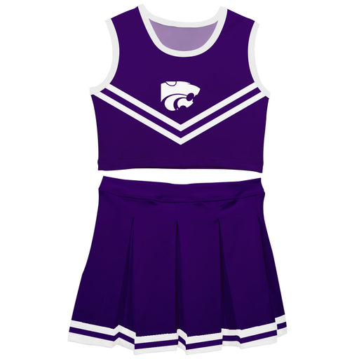 Kansas State University Wildcats K-State Vive La Fete Game Day Purple Sleeveless Cheerleader Set