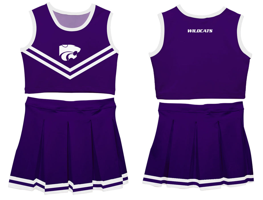 Kansas State University Wildcats K-State Vive La Fete Game Day Purple Sleeveless Cheerleader Set - Vive La Fête - Online Apparel Store