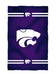 Kansas State Wildcats KSU K-State Vive La Fete Absorbent Premium Purple Beach Bath Towel 31 x 51 Logo and Stripes