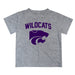 Kansas State Wildcats KSU K-State Vive La Fete Boys Game Day V2 Heather Gray Short Sleeve Tee Shirt