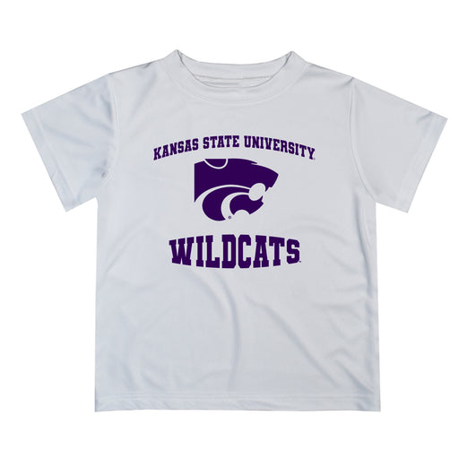Kansas State Wildcats KSU K-State Vive La Fete Boys Game Day V3 White Short Sleeve Tee Shirt