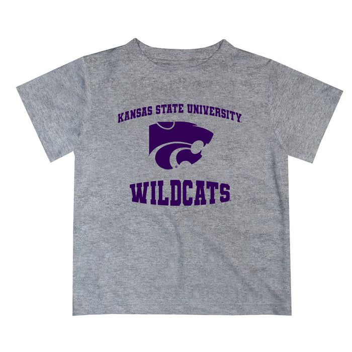 Kansas State Wildcats KSU K-State Vive La Fete Boys Game Day V3 Heather Gray Short Sleeve Tee Shirt