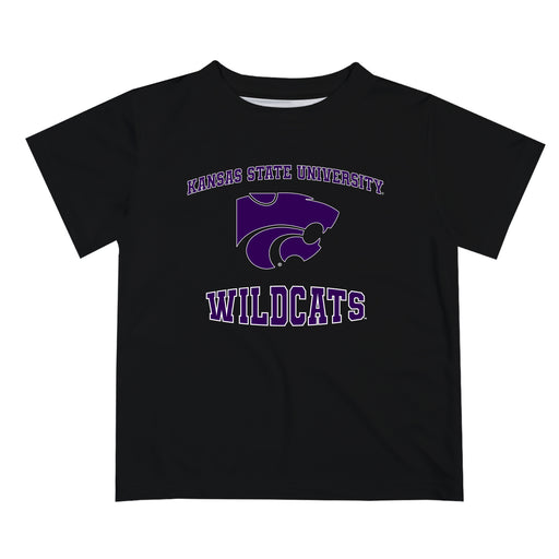 Kansas State Wildcats KSU K-State Vive La Fete Boys Game Day V3 Black Short Sleeve Tee Shirt