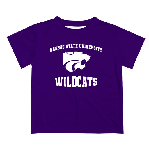 Kansas State Wildcats KSU K-State Vive La Fete Boys Game Day V3 Purple Short Sleeve Tee Shirt