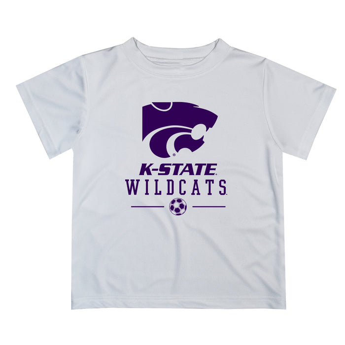 Kansas State Wildcats KSU K-State Vive La Fete Soccer V1 White Short Sleeve Tee Shirt