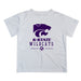 Kansas State Wildcats KSU K-State Vive La Fete Soccer V1 White Short Sleeve Tee Shirt