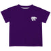 Kansas State University Wildcats K-State Hand Sketched Vive La Fete Impressions Artwork Boys Purple Short Sleeve Tee Shi