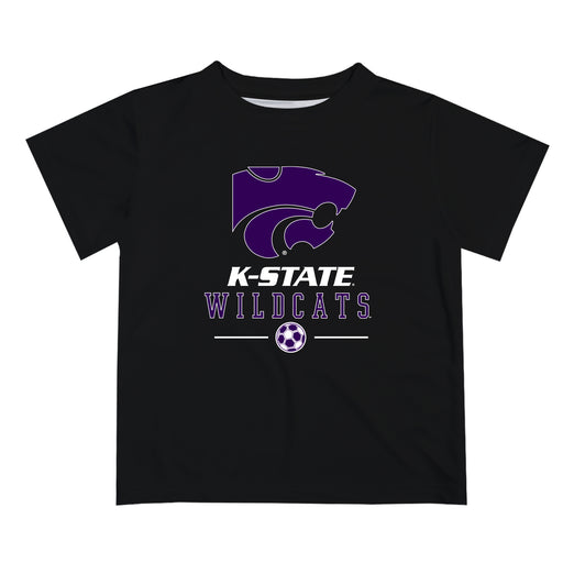 Kansas State Wildcats KSU K-State Vive La Fete Soccer V1 Black Short Sleeve Tee Shirt