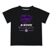 Kansas State Wildcats KSU K-State Vive La Fete Soccer V1 Black Short Sleeve Tee Shirt