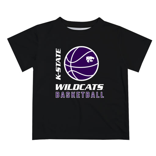 Kansas State Wildcats KSU K-State Vive La Fete Basketball V1 Black Short Sleeve Tee Shirt