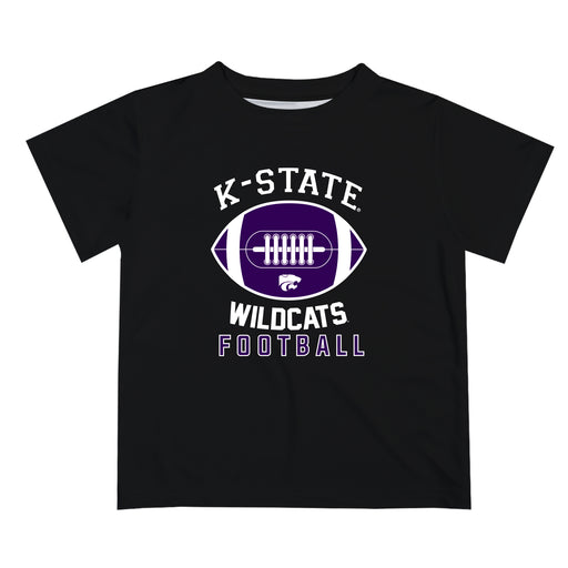 Kansas State Wildcats KSU K-State Vive La Fete Football V2 Black Short Sleeve Tee Shirt