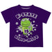 Kansas State University Wildcats K-State Vive La Fete Dino-Mite Boys Game Day Purple Short Sleeve Tee