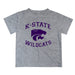 Kansas State Wildcats KSU K-State Vive La Fete Boys Game Day V1 Heather Gray Short Sleeve Tee Shirt