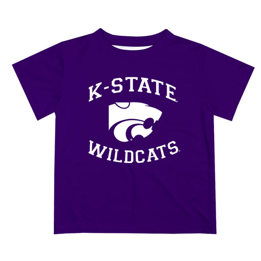 Kansas State Wildcats KSU K-State Vive La Fete Boys Game Day V1 Purple Short Sleeve Tee Shirt