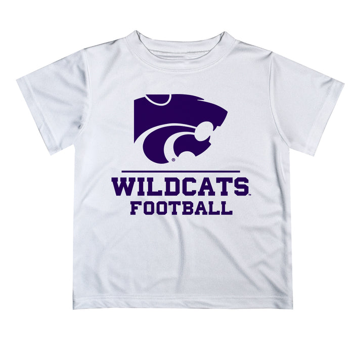 Kansas State Wildcats KSU K-State Vive La Fete Football V1 White Short Sleeve Tee Shirt