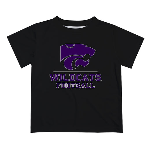 Kansas State Wildcats KSU K-State Vive La Fete Football V1 Black Short Sleeve Tee Shirt