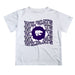 Kansas State Wildcats KSU K-State Vive La Fete  White Art V1 Short Sleeve Tee Shirt