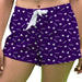 Kansas State Wildcats KSU K-State Vive La Fete Game Day All Over Logo Women Purple Lounge Shorts